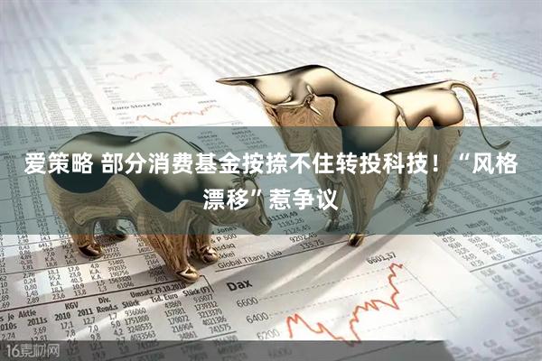 爱策略 部分消费基金按捺不住转投科技！“风格漂移”惹争议